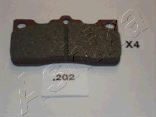 Ashika 51-02-202 - Brake Pad Set, disc brake www.parts5.com