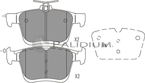 QUARO QP9775 - Тормозные колодки, дисковые, комплект www.parts5.com