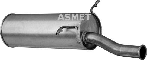 Asmet 09.063 - Глушитель выхлопных газов, конечный www.parts5.com