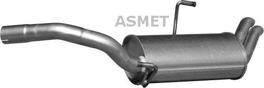 Asmet 09.101 - Silencieux arrière www.parts5.com