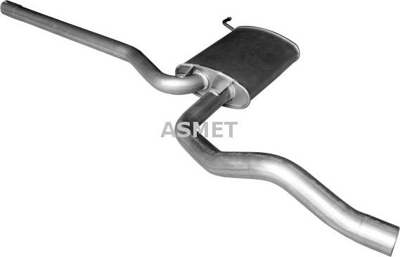 Asmet 04.092 - Middle Silencer www.parts5.com