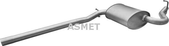 Asmet 06.020 - Middle Silencer www.parts5.com