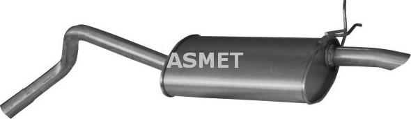 Asmet 10.051 - Hátsó hangtompító www.parts5.com