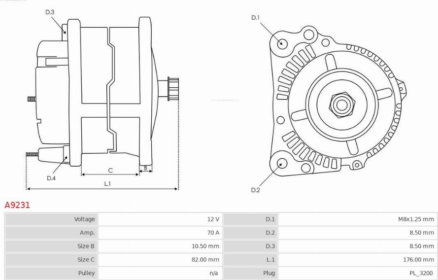 AS-PL A9231 - Генератор www.parts5.com