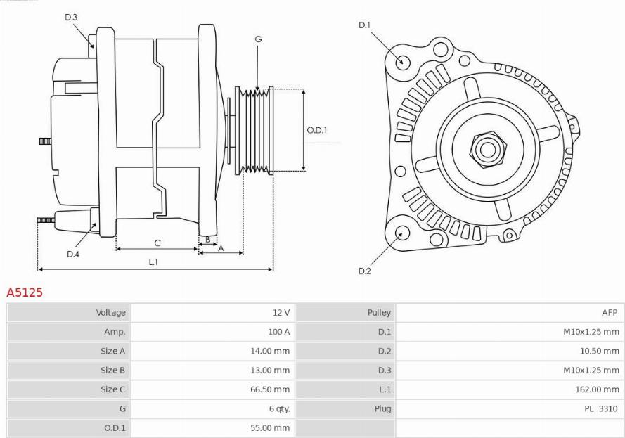 AS-PL A5125 - Generátor www.parts5.com