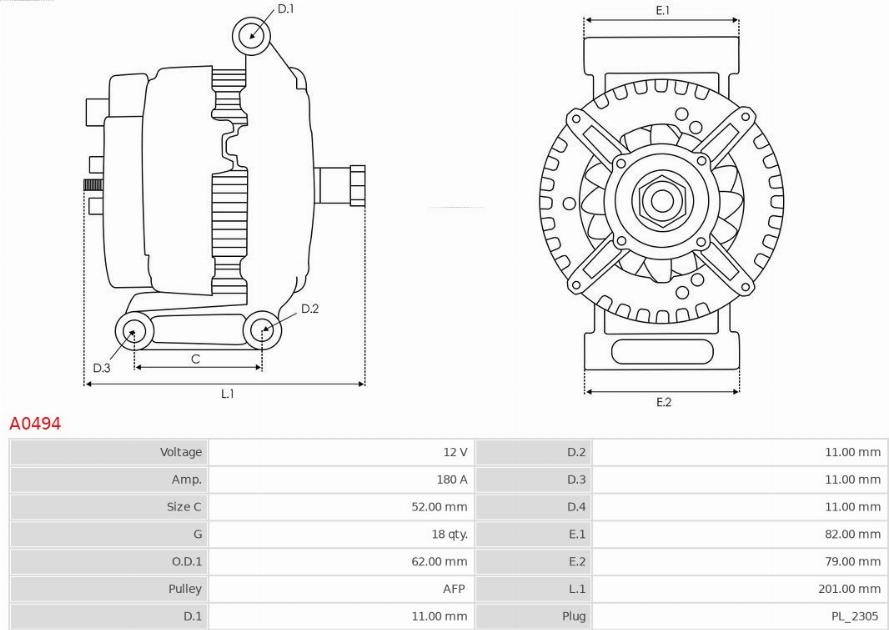 AS-PL A0494 - Alternator parts5.com