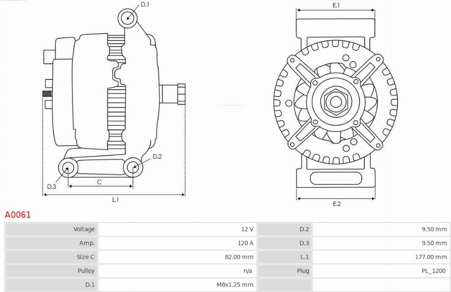 AS-PL A0061 - Alternador www.parts5.com