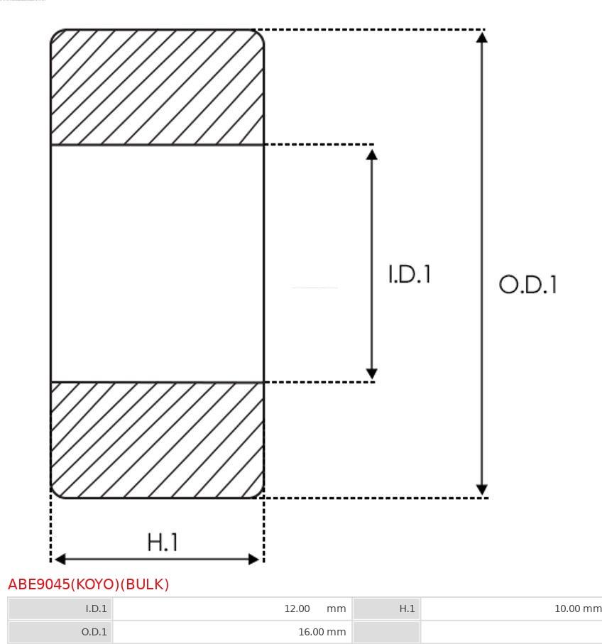 AS-PL ABE9045(KOYO)(BULK) - Bearing www.parts5.com