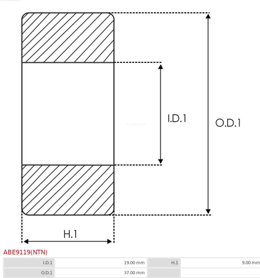 AS-PL ABE9119(NTN) - Ložisko www.parts5.com