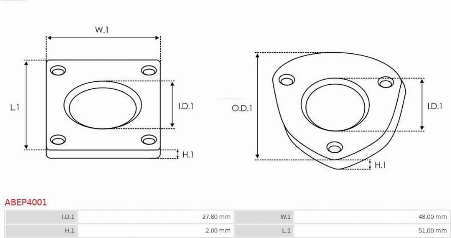 AS-PL ABEP4001 - Chit reparatie, alternator www.parts5.com