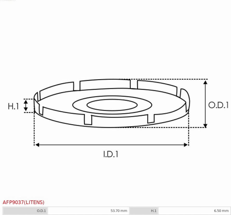 AS-PL AFP9037(LITENS) - Pulley, alternator, freewheel clutch www.parts5.com