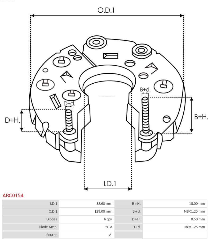 AS-PL ARC0154 - Seadistaja,generaator www.parts5.com