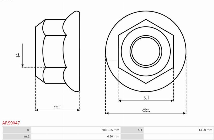 AS-PL ARS9047 - Repair Kit, alternator www.parts5.com