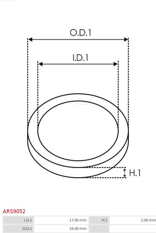 AS-PL ARS9052 - Repair Kit, alternator www.parts5.com