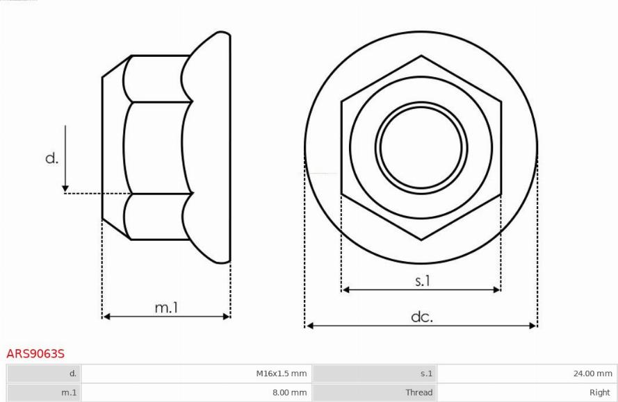 AS-PL ARS9063S - Ремонтен комплект, генератор www.parts5.com