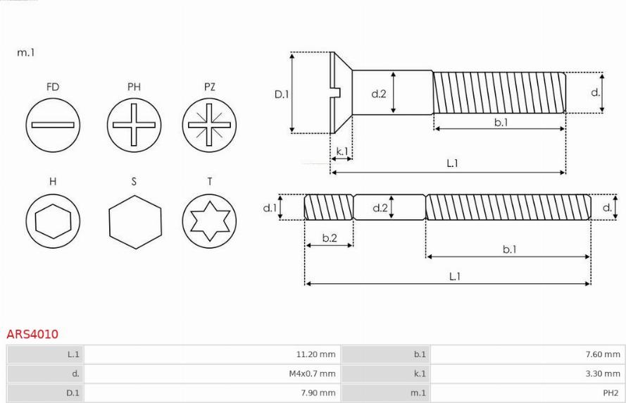 AS-PL ARS4010 - Ремонтен комплект, генератор www.parts5.com