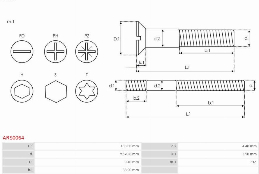 AS-PL ARS0064 - Ремкомплект, генератор www.parts5.com