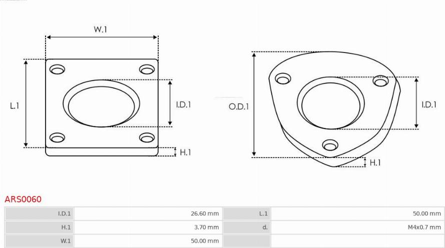 AS-PL ARS0060 - Javítókészlet, generátor www.parts5.com