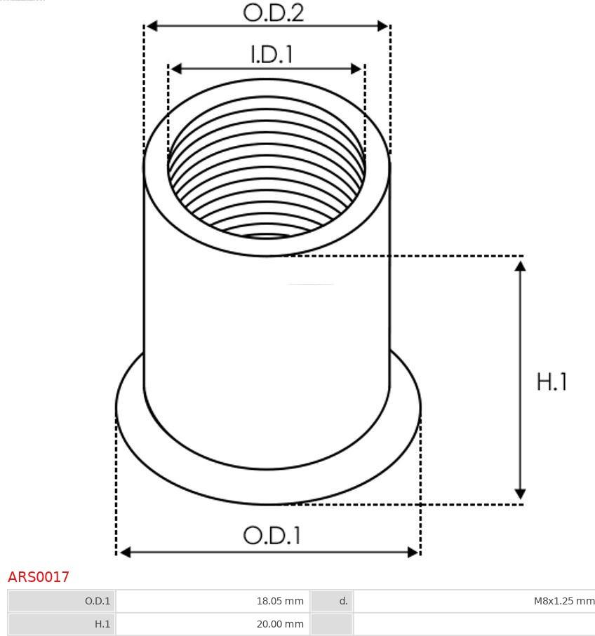 AS-PL ARS0017 - Remondikomplekt,generaator www.parts5.com