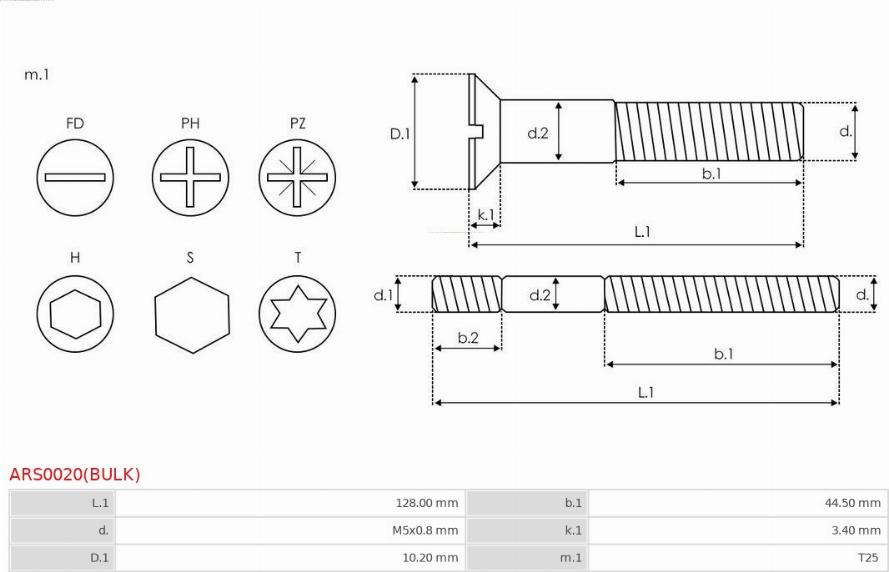 AS-PL ARS0020(BULK) - Kit de réparation, alternateur www.parts5.com