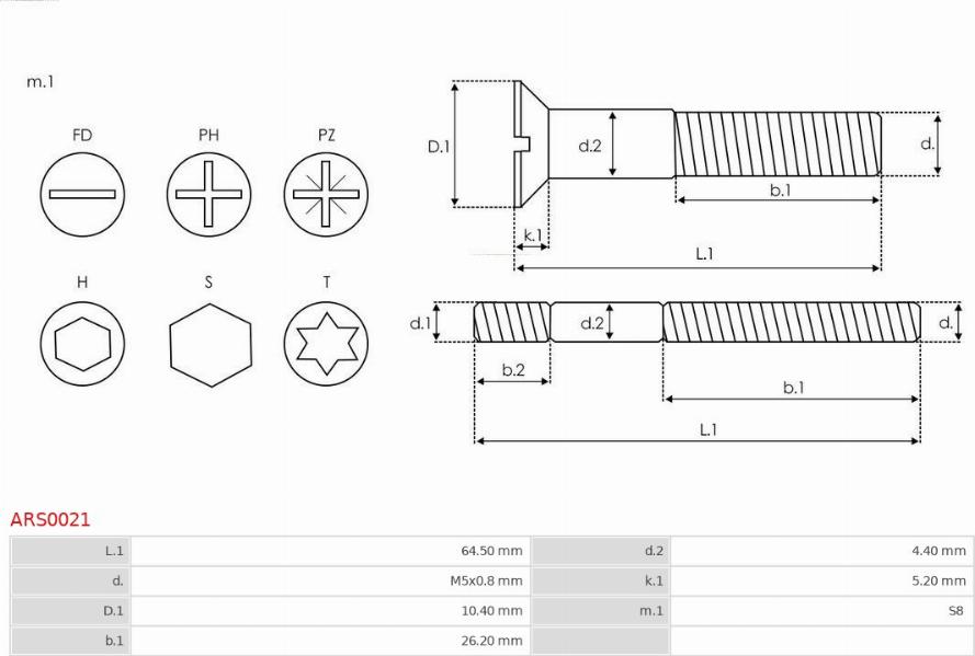 AS-PL ARS0021 - Ремкомплект, генератор www.parts5.com