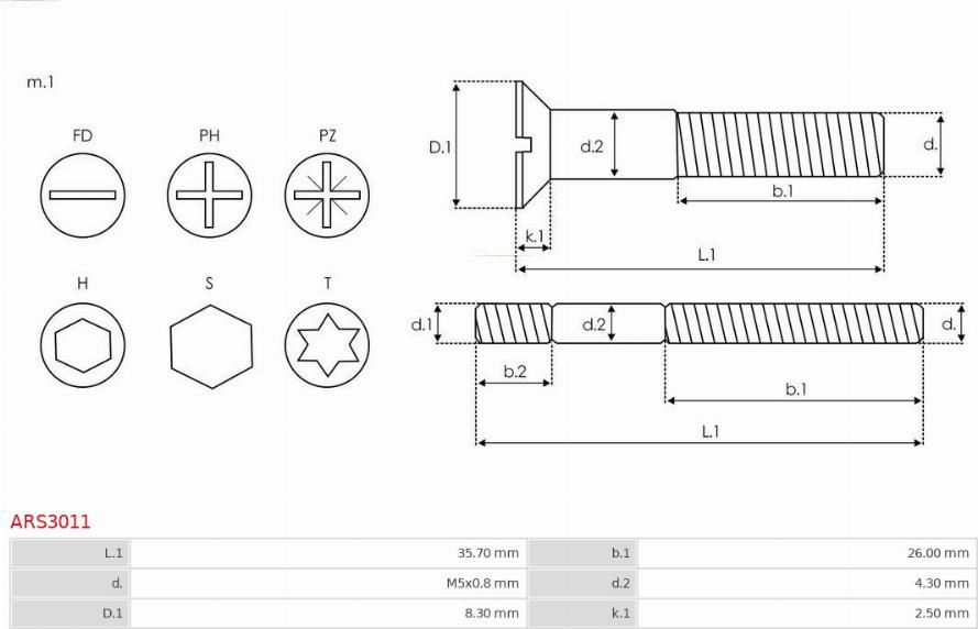 AS-PL ARS3011 - Ремкомплект, генератор www.parts5.com