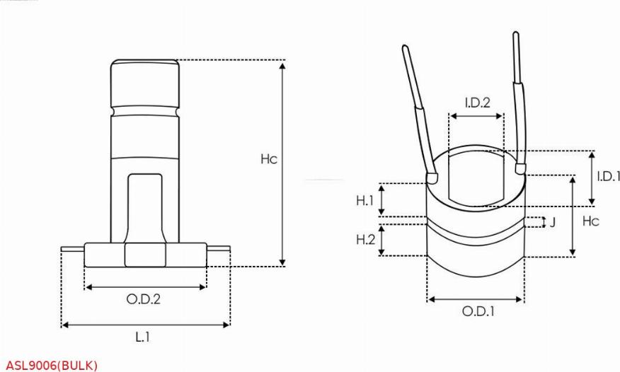 AS-PL ASL9006(BULK) - Klzný krúżok, alternátor www.parts5.com