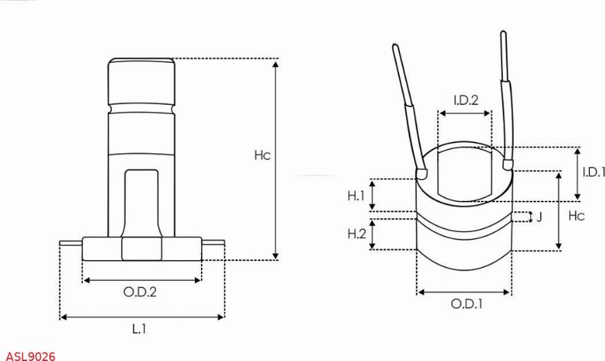 AS-PL ASL9026 - Kontak halkası, alternatör www.parts5.com