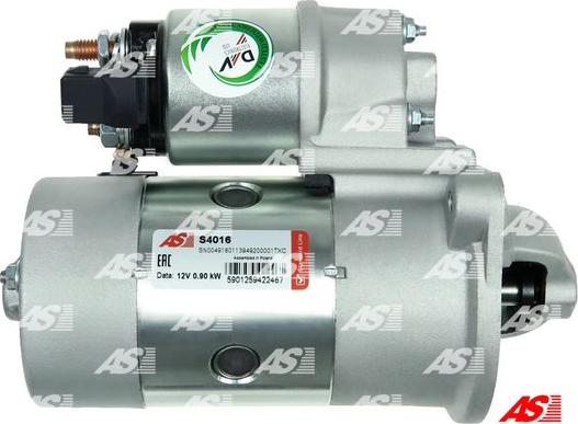 AS-PL S4016 - Starter www.parts5.com