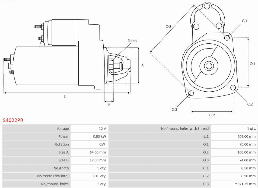 AS-PL S4022PR - Uputnik www.parts5.com