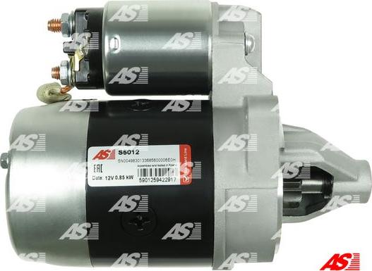 AS-PL S5012 - Motor de arranque www.parts5.com