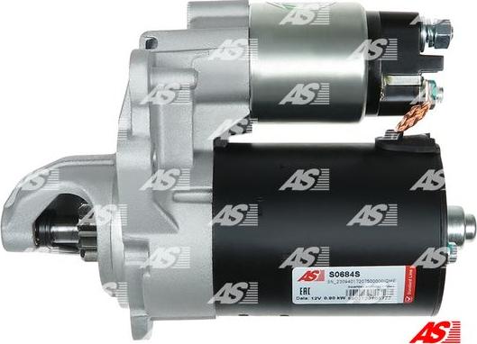 AS-PL S0684S - Starter www.parts5.com