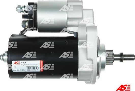 AS-PL S0057 - Starter www.parts5.com