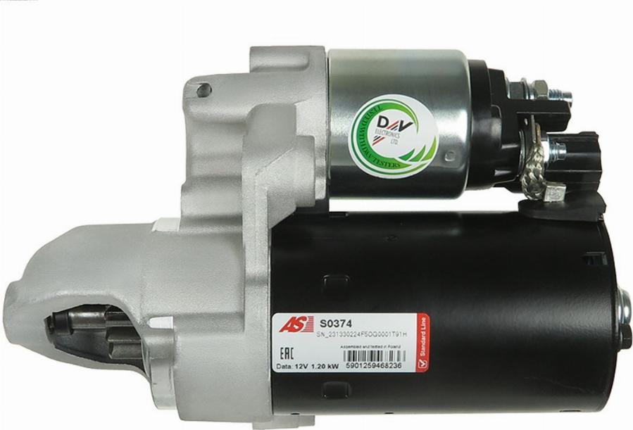 AS-PL S0374 - Motor de arranque www.parts5.com