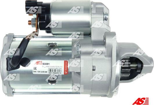 AS-PL S3081 - Startér www.parts5.com