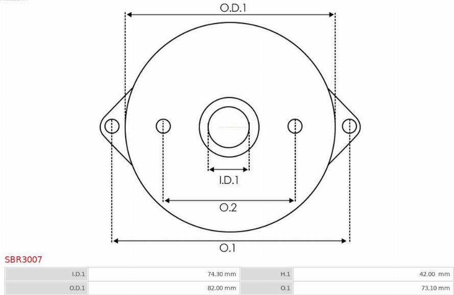 AS-PL SBR3007 - Akumulatorski pokrov, uplinjac www.parts5.com