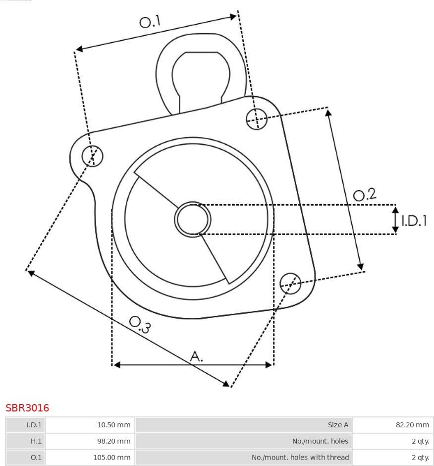 AS-PL SBR3016 - Akumulatorski pokrov, uplinjac www.parts5.com