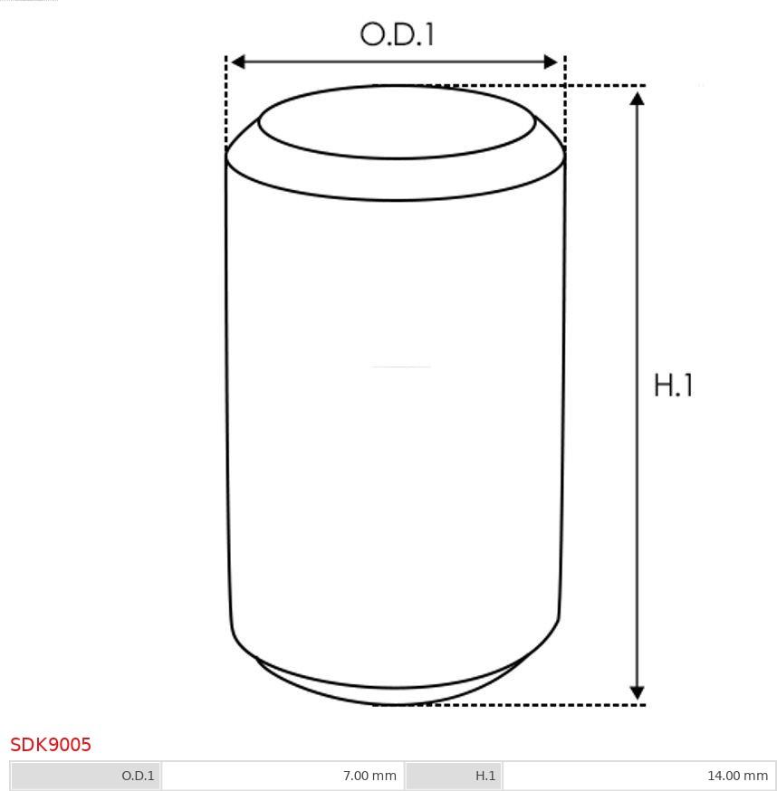 AS-PL SDK9005 - Sada na opravy, startovací systém www.parts5.com