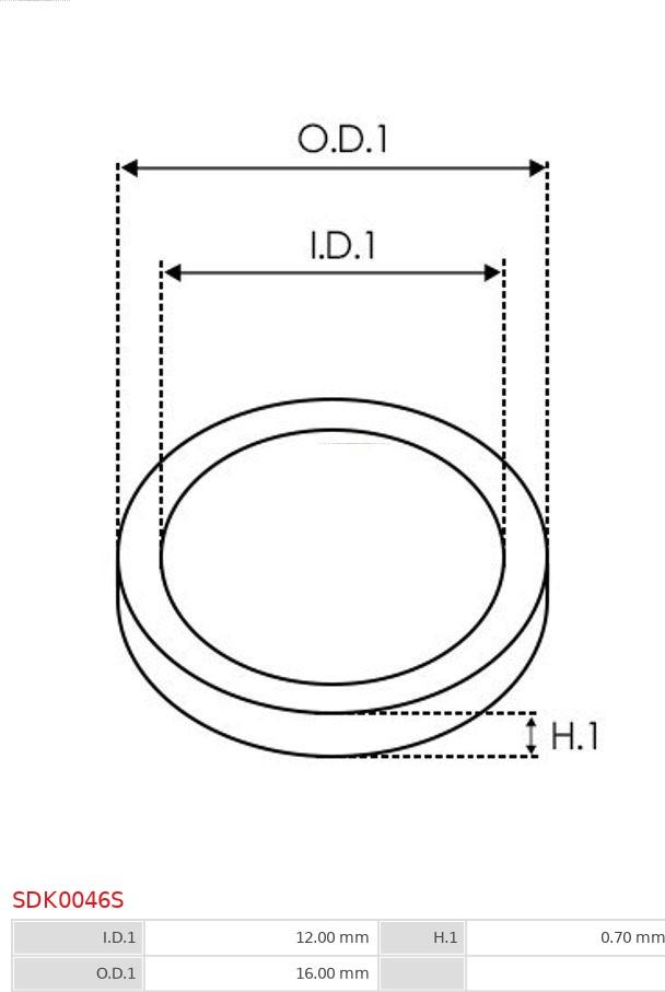 AS-PL SDK0046S - Komplet za popravak, alternator www.parts5.com