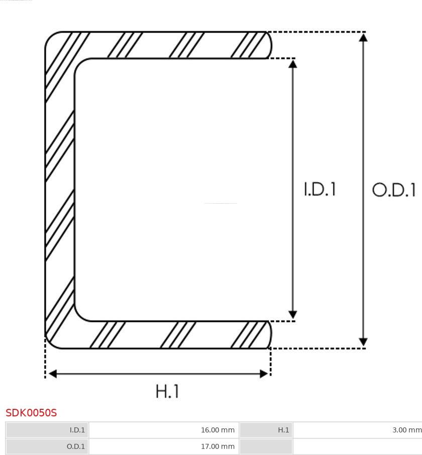 AS-PL SDK0050S - Ремкомплект, стартер www.parts5.com