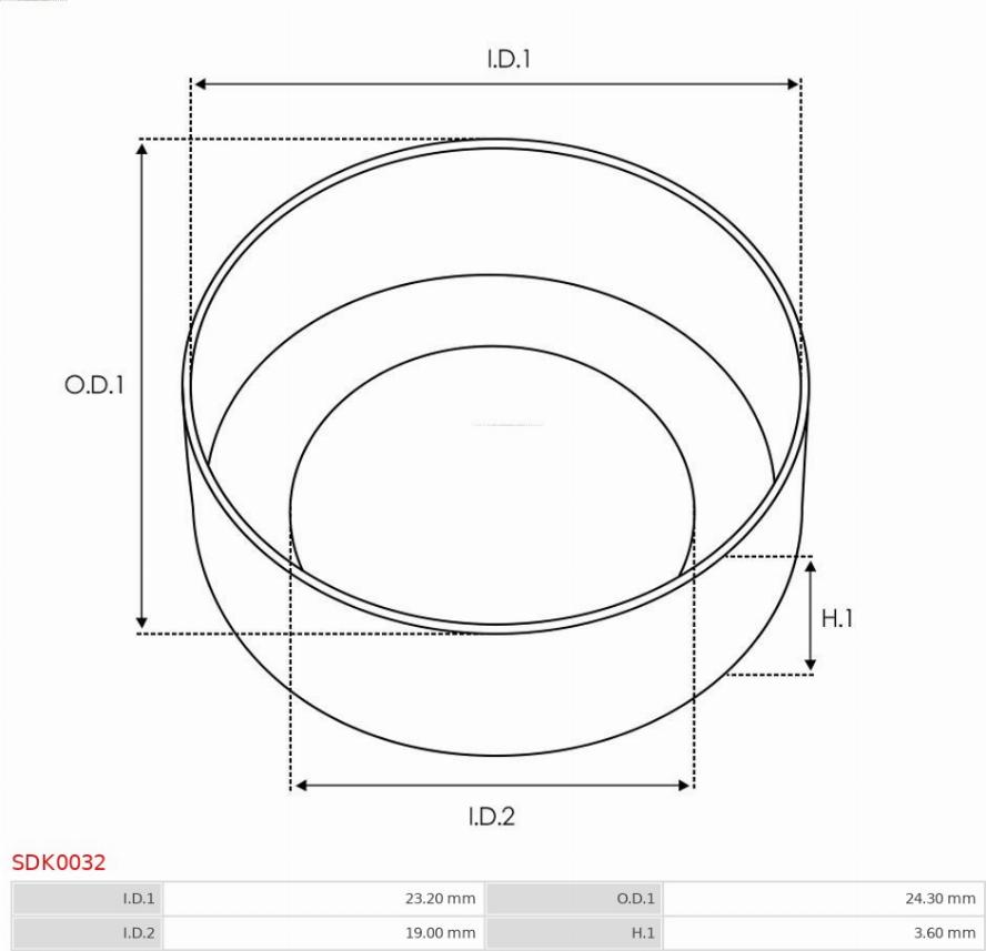 AS-PL SDK0032 - Set za popravku, starter www.parts5.com