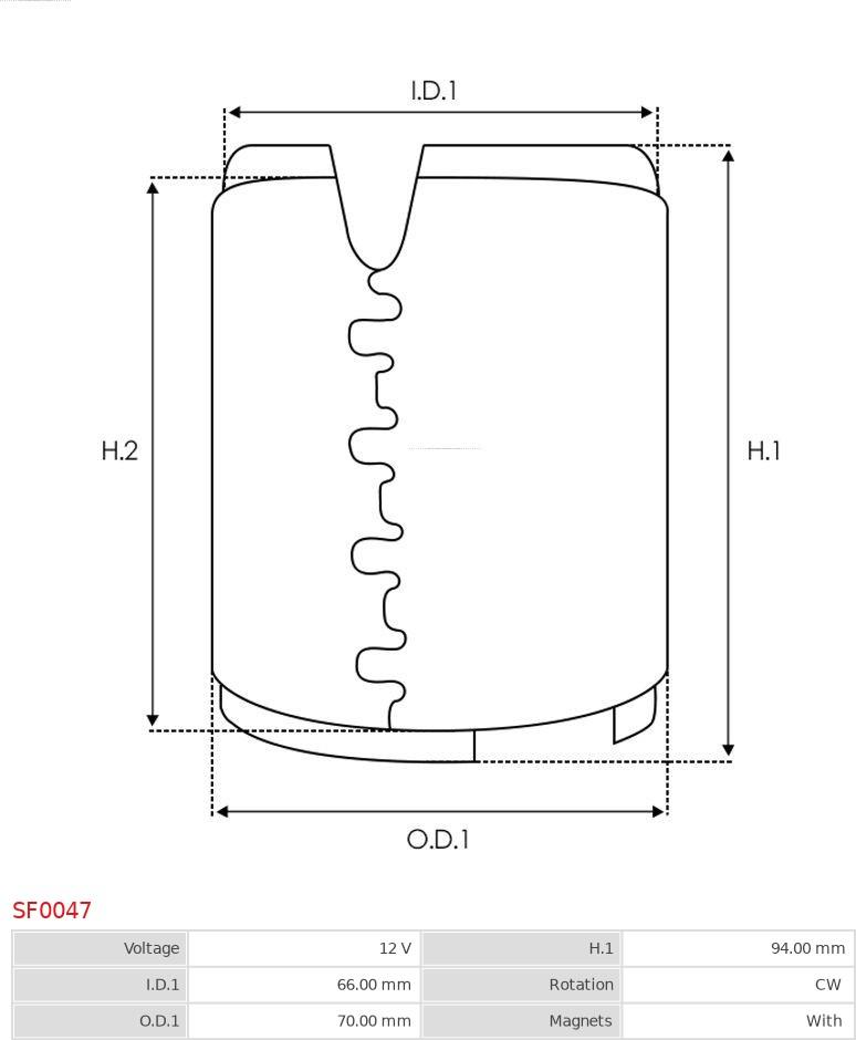 AS-PL SF0047 - Field Winding, starter www.parts5.com