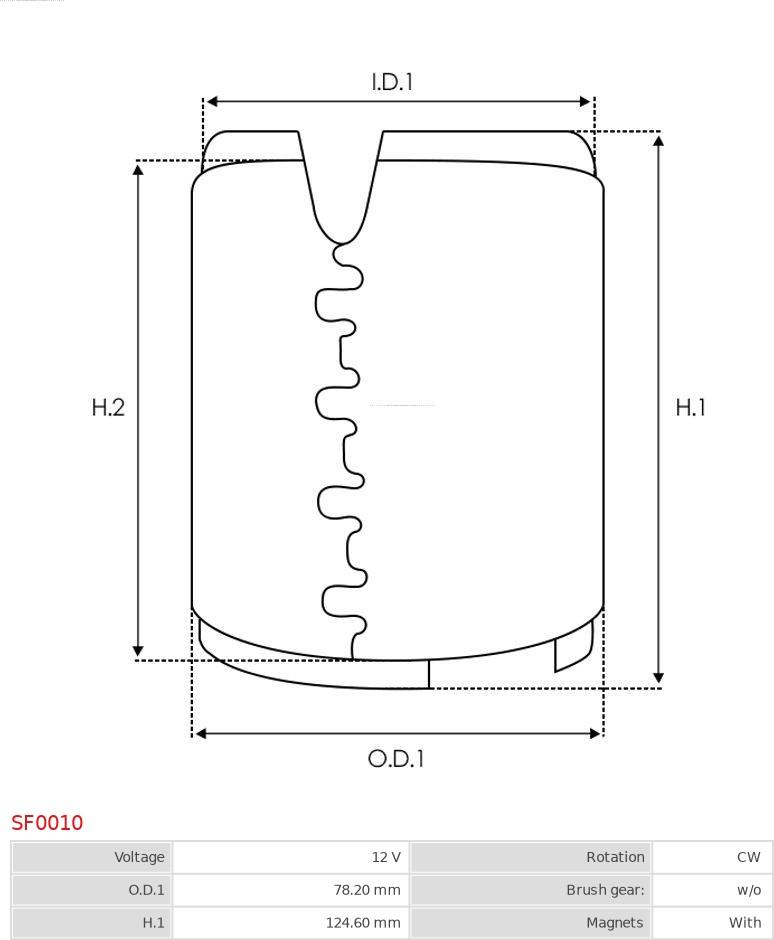 AS-PL SF0010 - Bobina cuplaj, demaror www.parts5.com