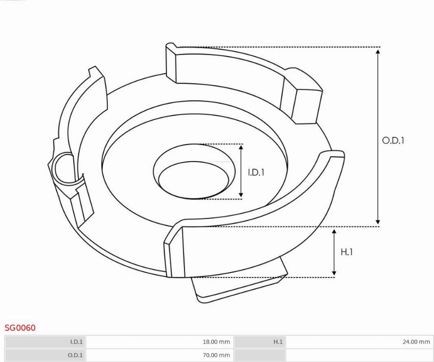 AS-PL SG0060 - Repair Kit, starter www.parts5.com