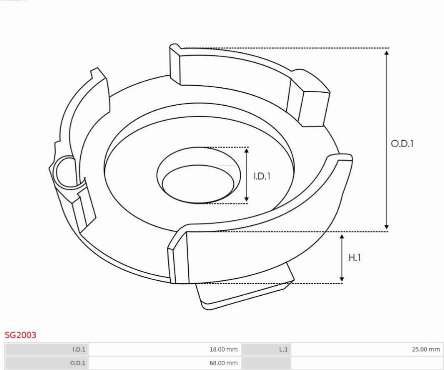 AS-PL SG2003 - Repair Kit, starter www.parts5.com