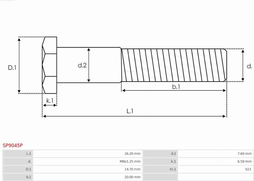 AS-PL SP9045P - Repair Kit, starter www.parts5.com