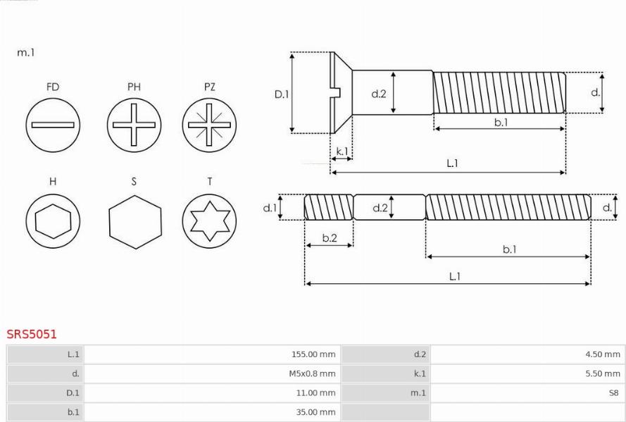 AS-PL SRS5051 - Repair Kit, alternator parts5.com