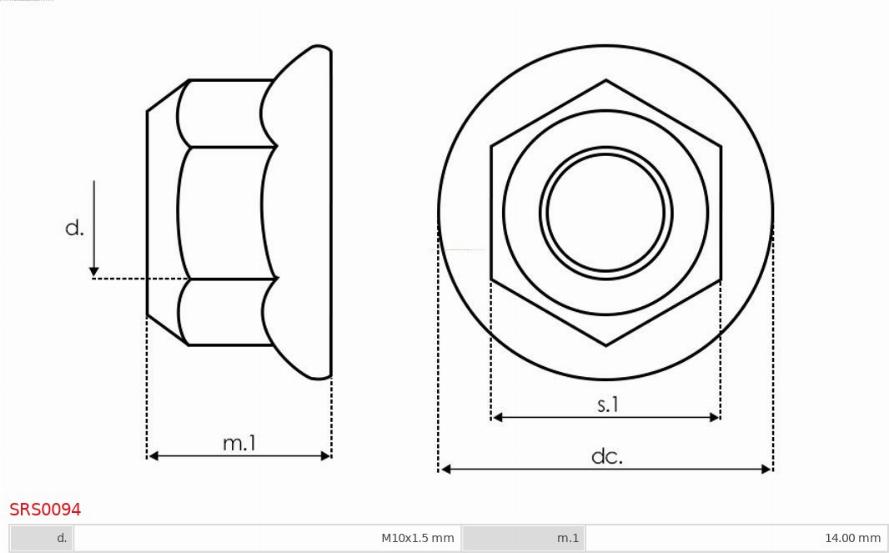 AS-PL SRS0094 - Tamir seti, alternatör www.parts5.com