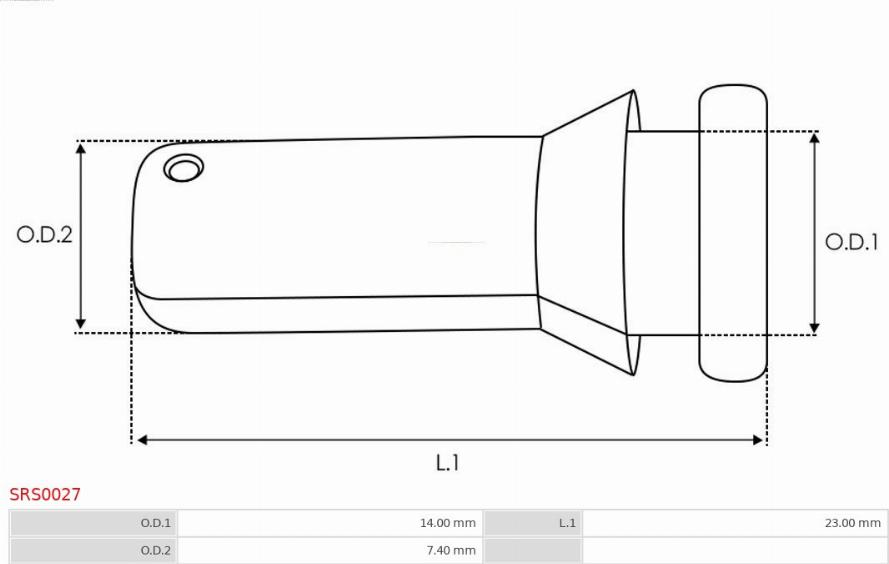 AS-PL SRS0027 - Repair Kit, starter www.parts5.com