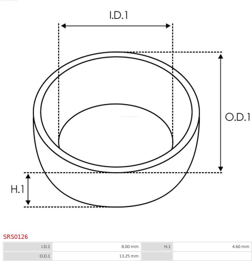 AS-PL SRS0126 - Σετ επισκευής, μίζα www.parts5.com